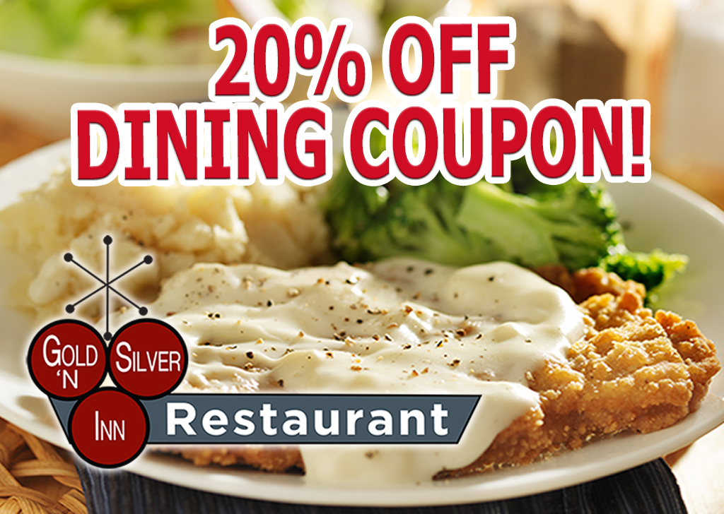 20% Off Dining Coupon at Gold ‘N Silver