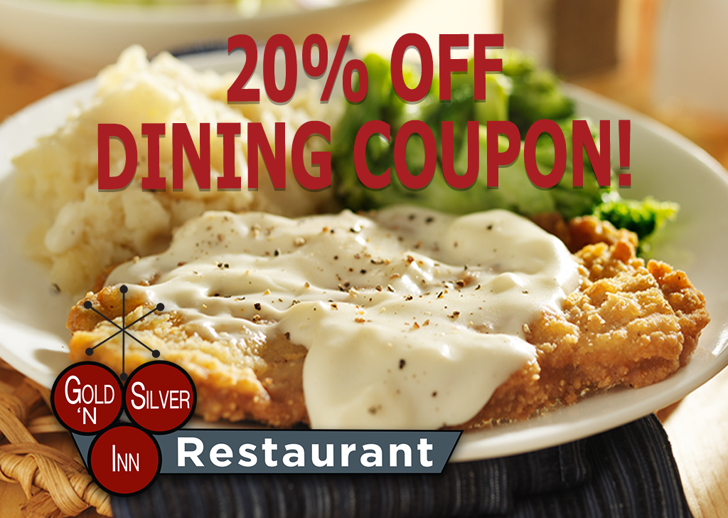 20% Off Dining Coupon at Gold ‘N Silver